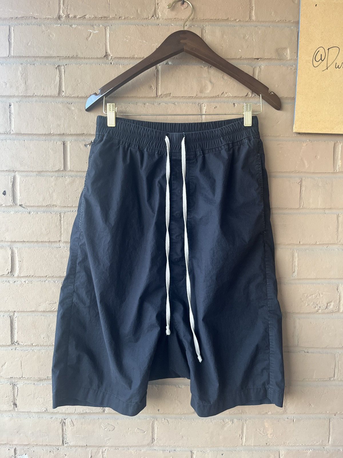 Rick Owens *Steal Rick Owens SS18 Dirt Black drop crotch pod