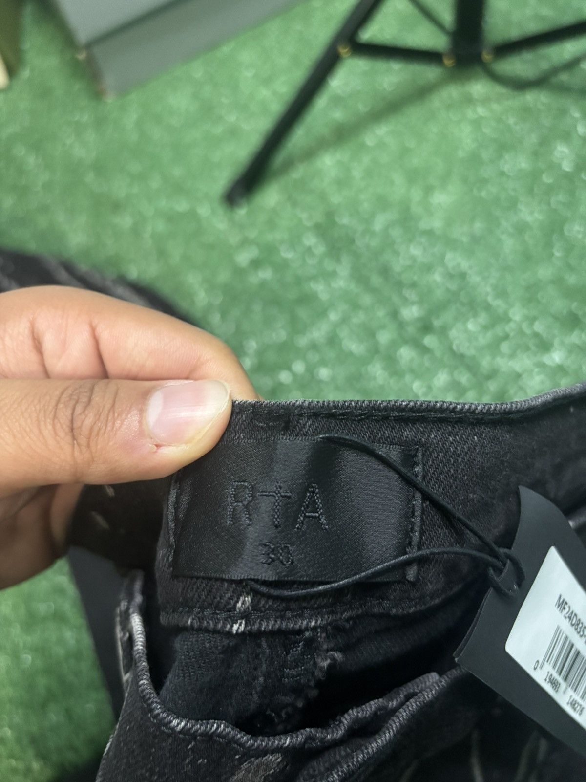 Rta RTA Clayton Skinny Jean Faded Black Paint Size US 30 / EU 46 - 4 Thumbnail