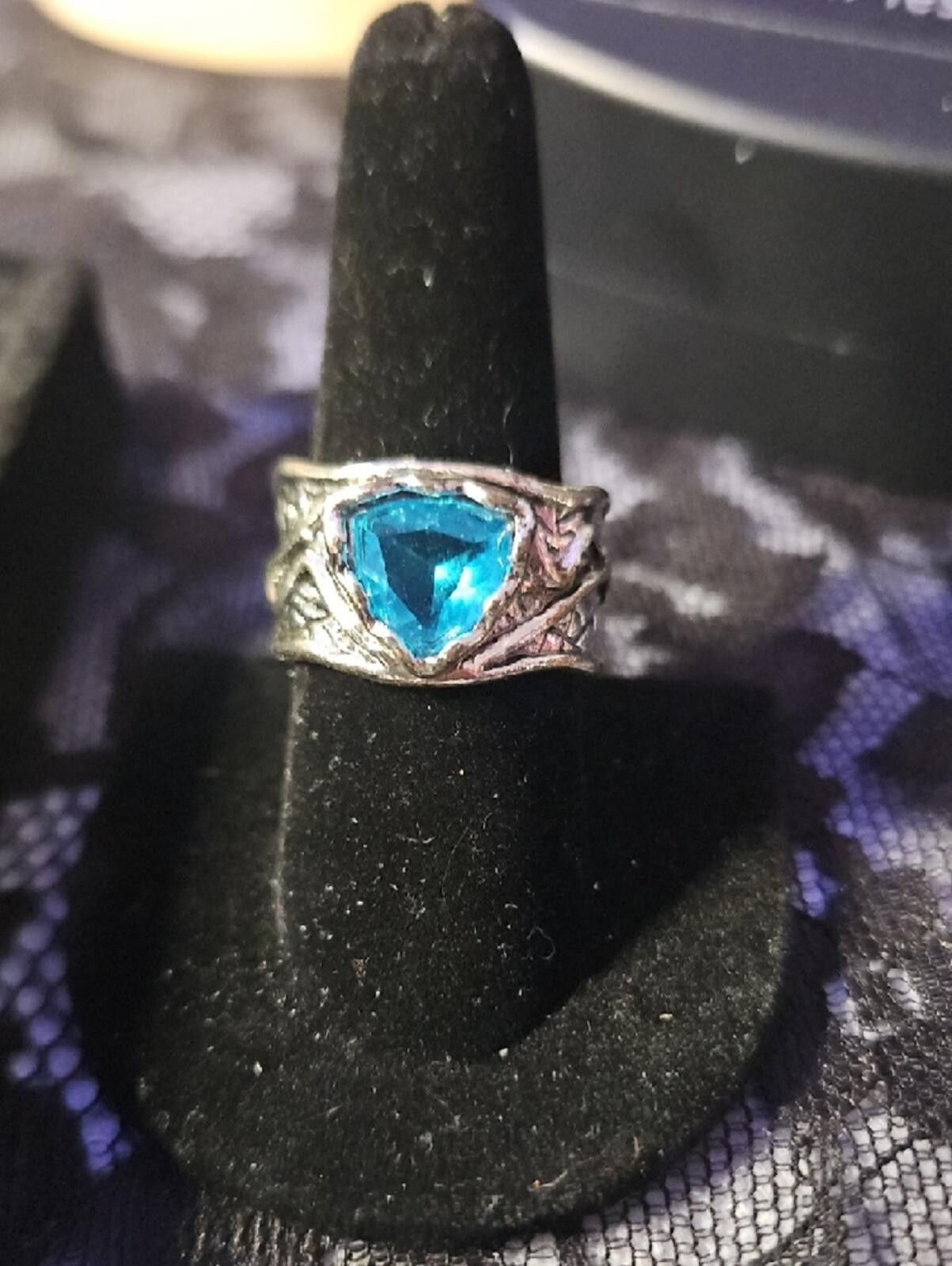 Other Blue Gemstone Silver Tree-Branch Ring - Unbranded Size ONE SIZE - 3 Thumbnail