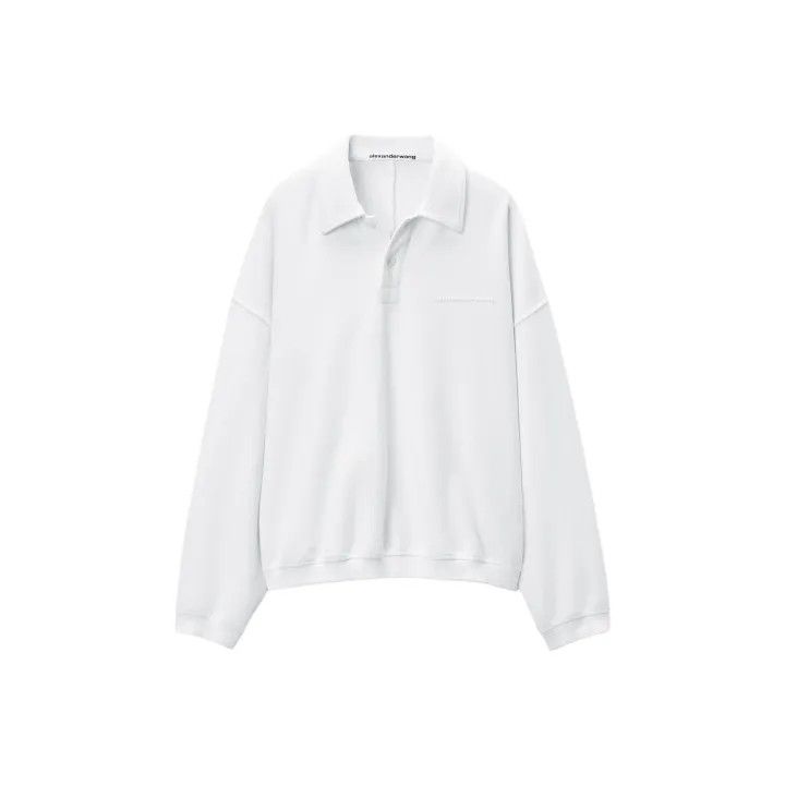 Alexander Wang Alexander Wang White Casual Long Sleeve Polo 0079 Size XXS / US 00 / IT 34 - 1 Thumbnail