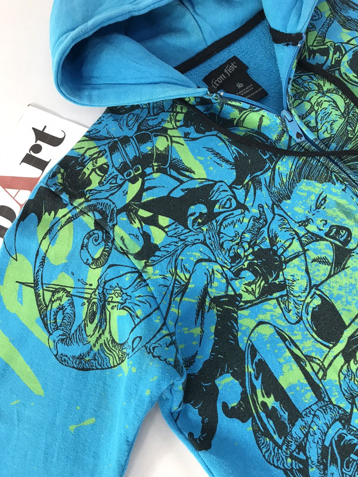 Anime Sweater Anima Iron Fist Babylon Overprint Hoodie Zipper Size US M / EU 48-50 / 2 - 5 Thumbnail