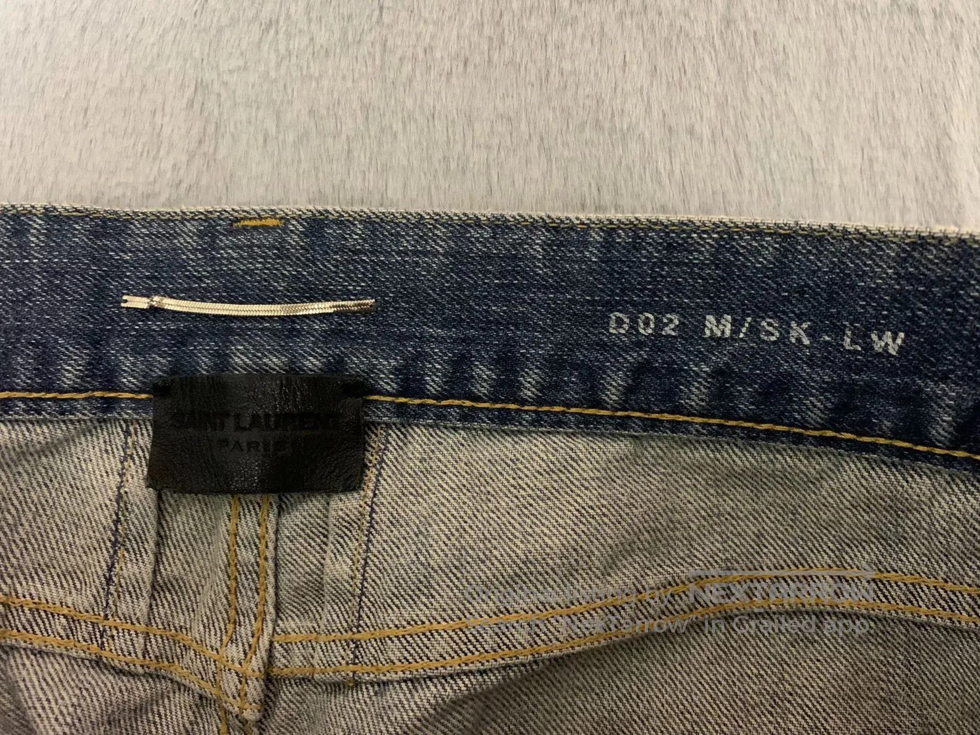 Saint Laurent Paris Saint Laurent Distressed Denim Pants. Size US 30 / EU 46 - 4 Thumbnail