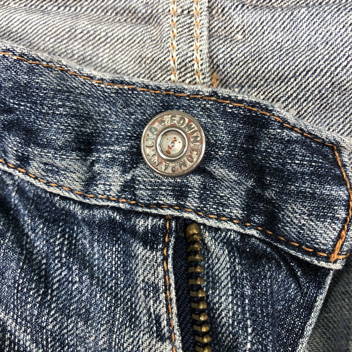 Japanese Brand 📌Rebel Vintage Denim Jeans Distressed Style Edwin Japan Size US 32 / EU 48 - 19 Thumbnail