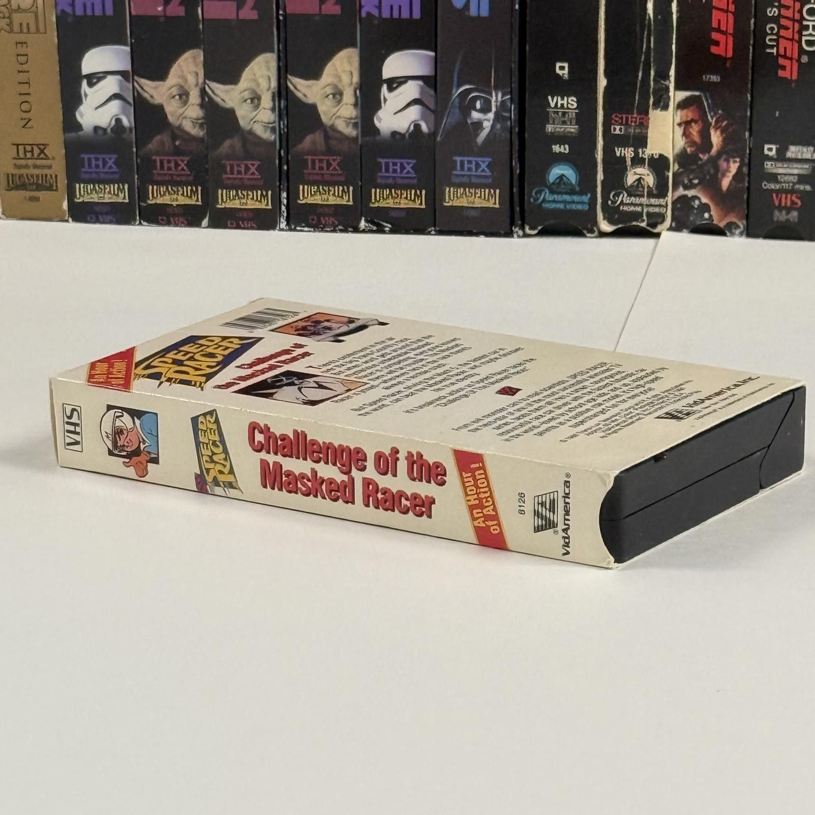 Designer Vtg Speed Racer Challenge of the Masked Racer VHS 1990 Tape Size ONE SIZE - 8 Thumbnail