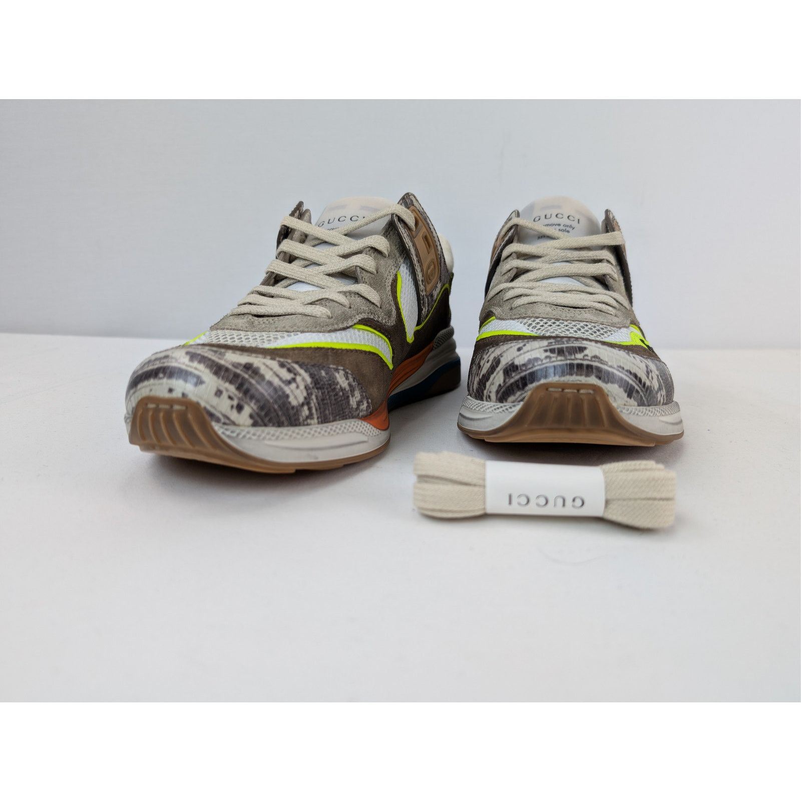 Gucci o1rshd1 Ultrapace Low-Top Sneaker Rock Tejus Printed / Brown Size US 8.5 / EU 41-42 - 7 Thumbnail