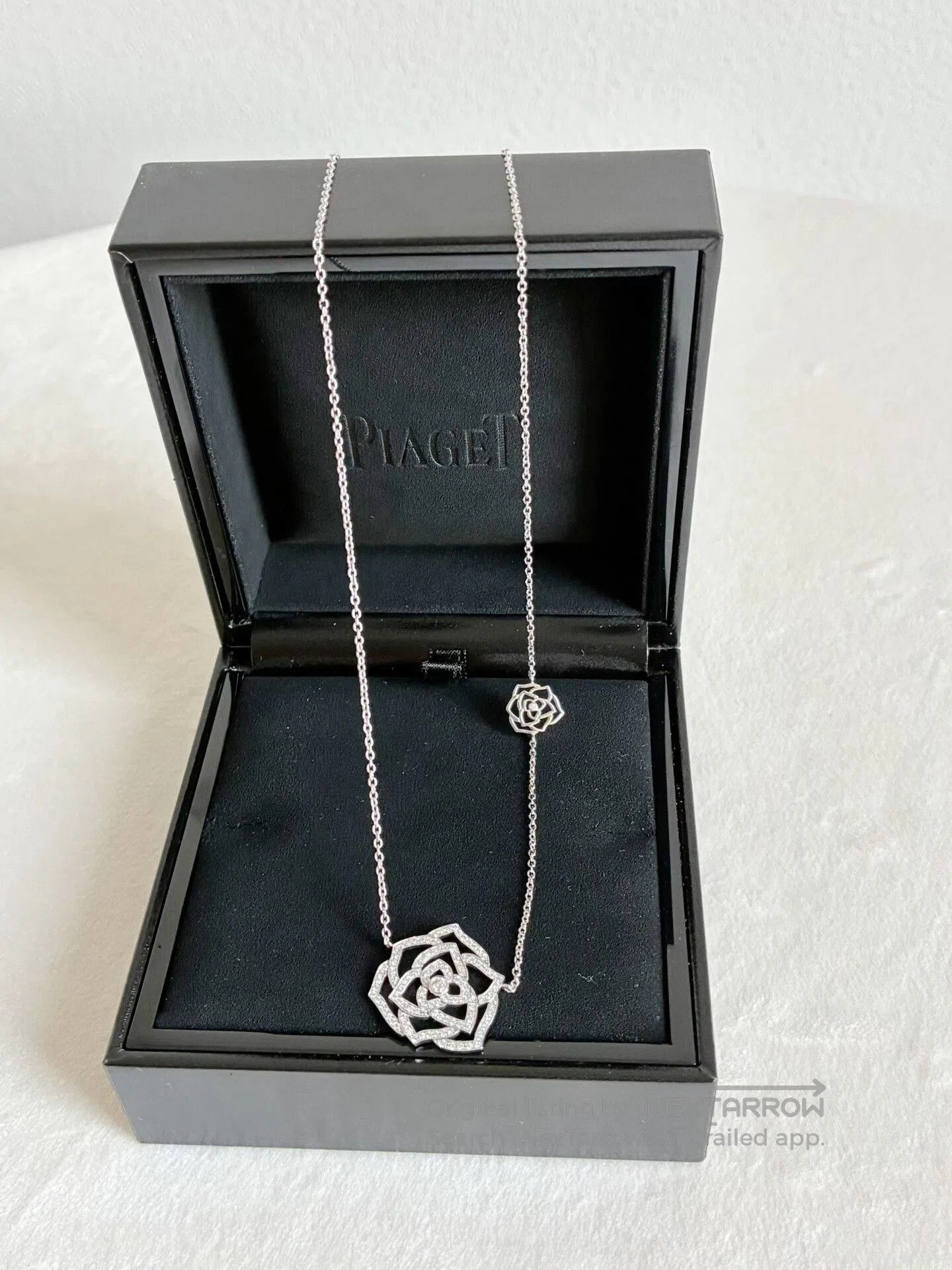 Piaget PIAGET ROSE 18K White Gold Diamond Necklace. Size ONE SIZE - 3 Thumbnail