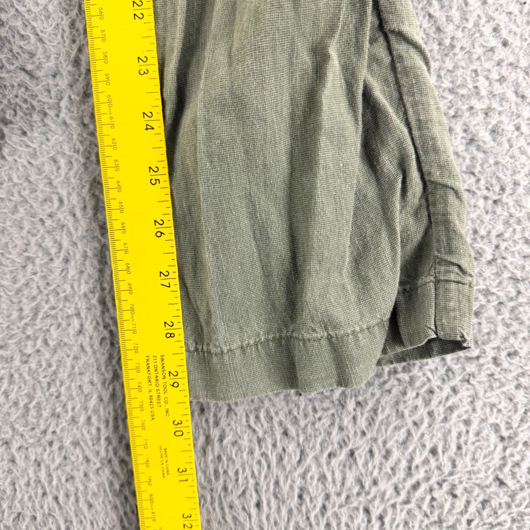 Apolis Apolis Global Citizen Civilian Chino Pants Men 28 Green Linen Cotton Casual Size US 28 / EU 44 - 7 Thumbnail