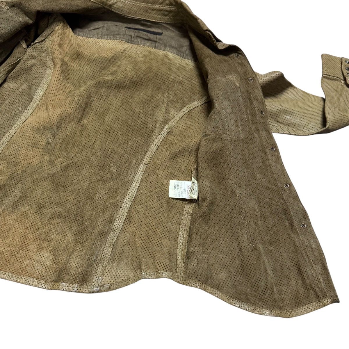 Isamu Katayama Backlash Isamu Katayama Backlash Perforated Leather Western Shirt Size US S / EU 44-46 / 1 - 15 Thumbnail