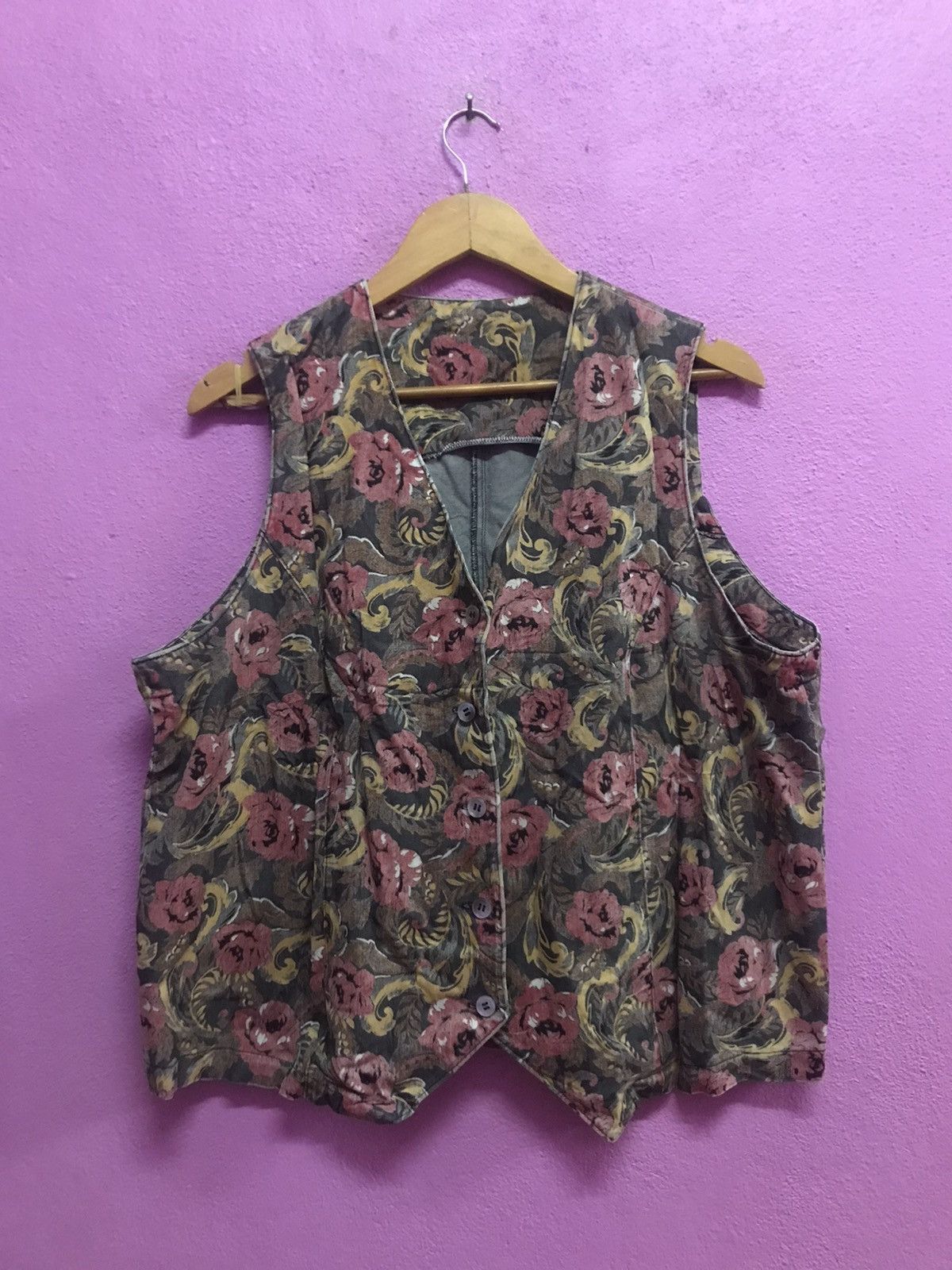 Japanese Brand Flowers Fullprints Vests Size US M / EU 48-50 / 2 - 1 Thumbnail