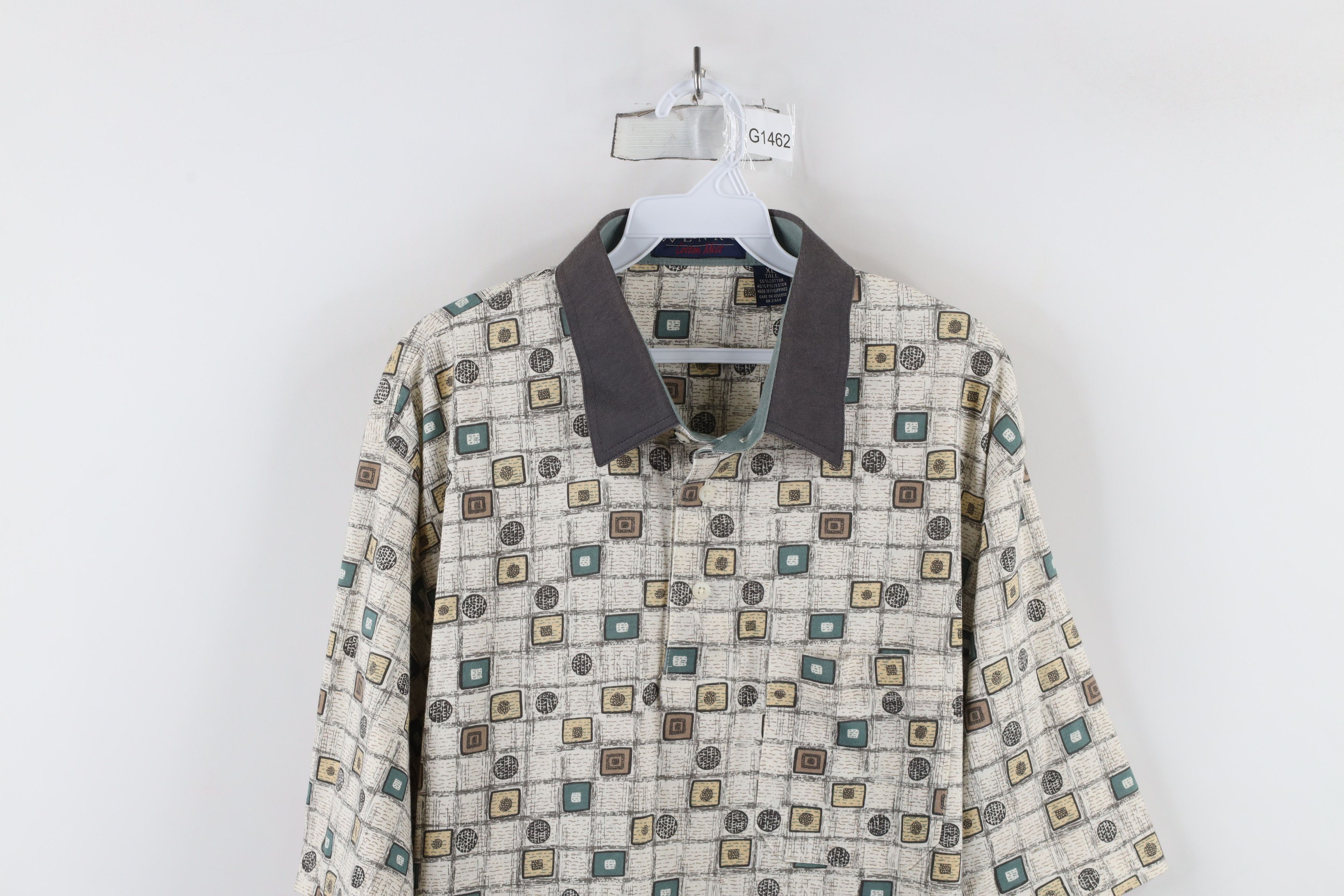 Vintage Vintage 90s Streetwear Checkered Over Print Golf Polo Shirt Size US XL / EU 56 / 4 - 2 Thumbnail