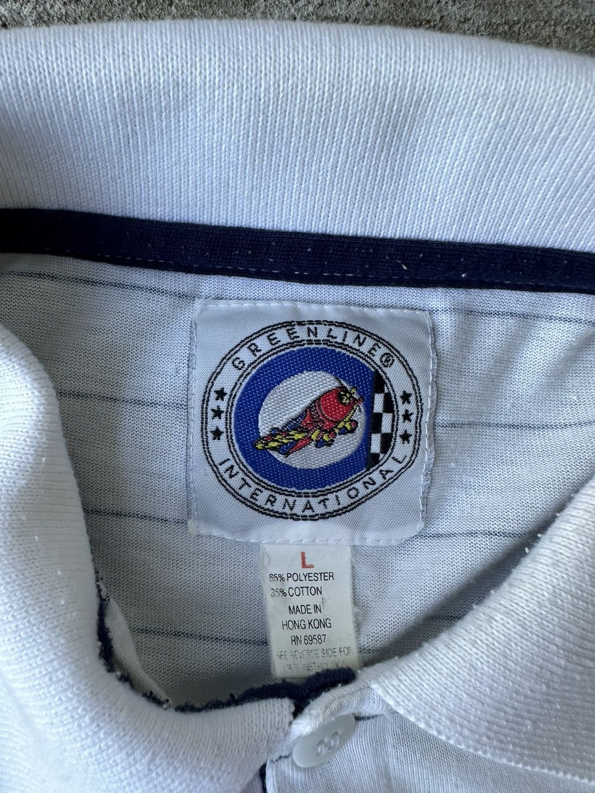 Vintage 80s Patterned Striped Polo Rugby Shirt Size US L / EU 52-54 / 3 - 6 Thumbnail