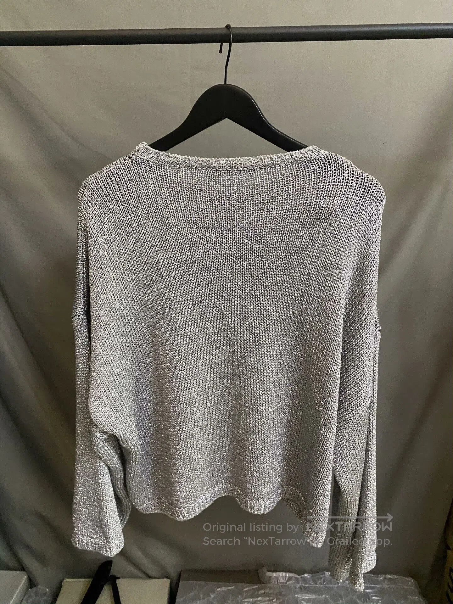 Raf Simons Raf Simons RS Silver Glitter Sweater. Size US S / EU 44-46 / 1 - 3 Thumbnail