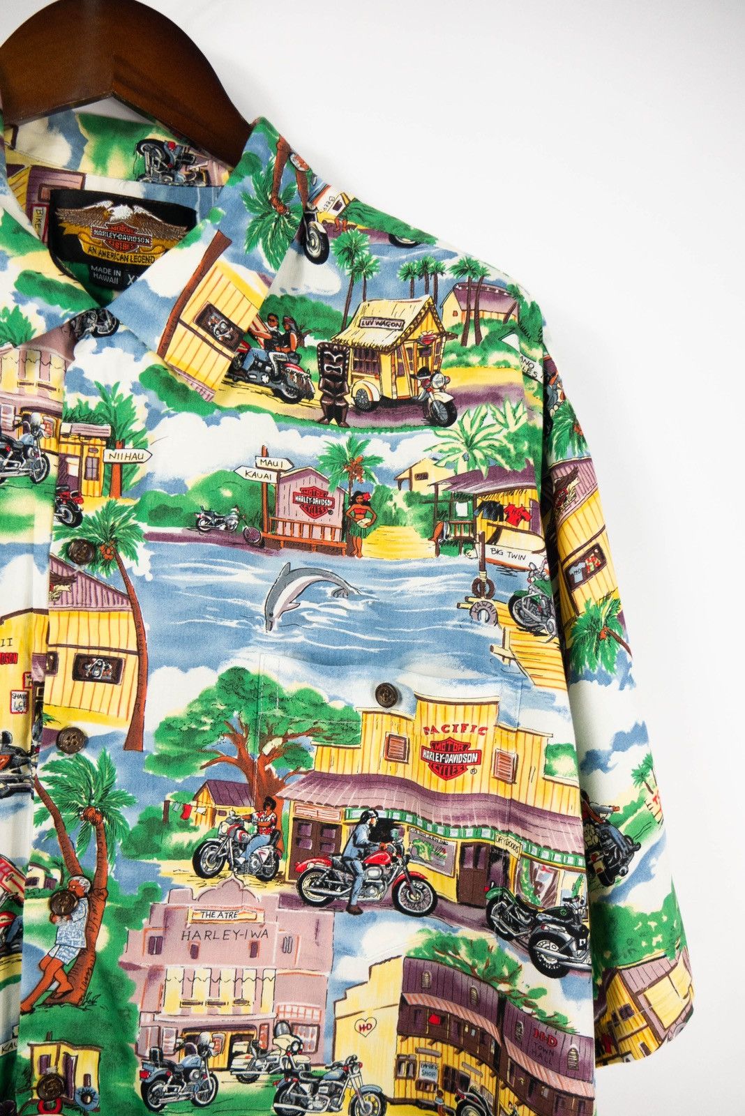 Harley Davidson × Vintage Vintage Hawaii Harley Davidson button shirt Size US XXL / EU 58 / 5 - 2 Thumbnail