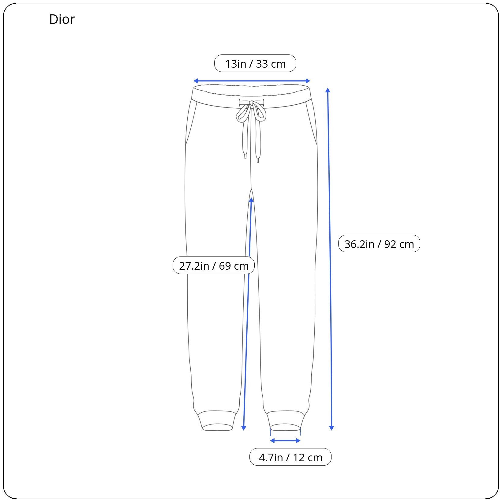 Dior ⚡️QUICK SALE⚡️Dior Black Joggers Sweatpants Size US 32 / EU 48 - 10 Thumbnail