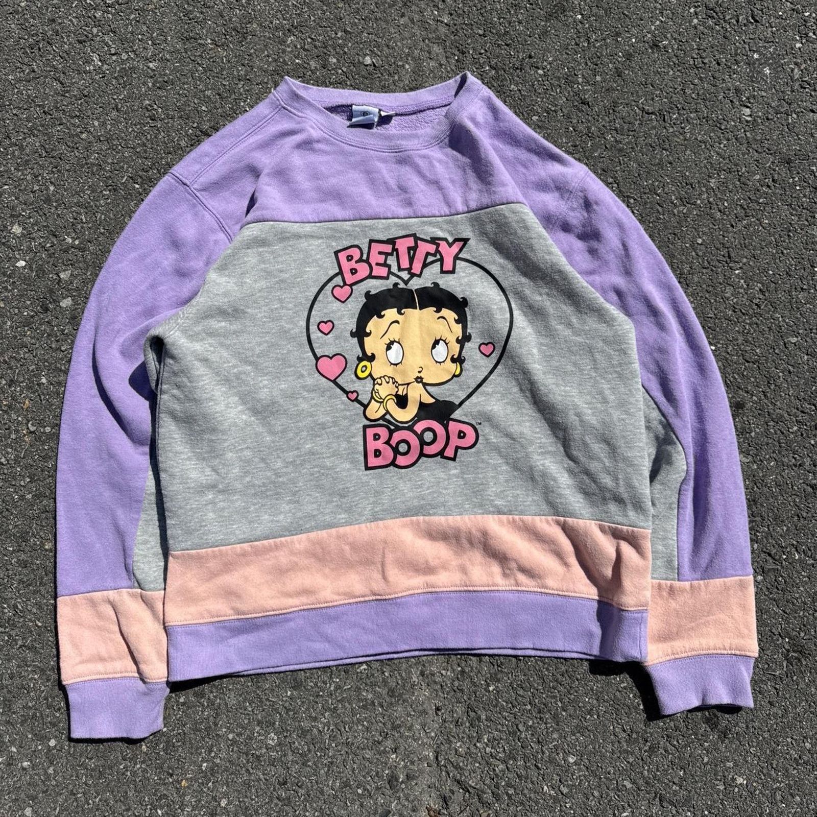 Other Betty Boop Pink Crewneck Sweatshirt – Size Large Size L / US 10 / IT 46 - 1 Thumbnail