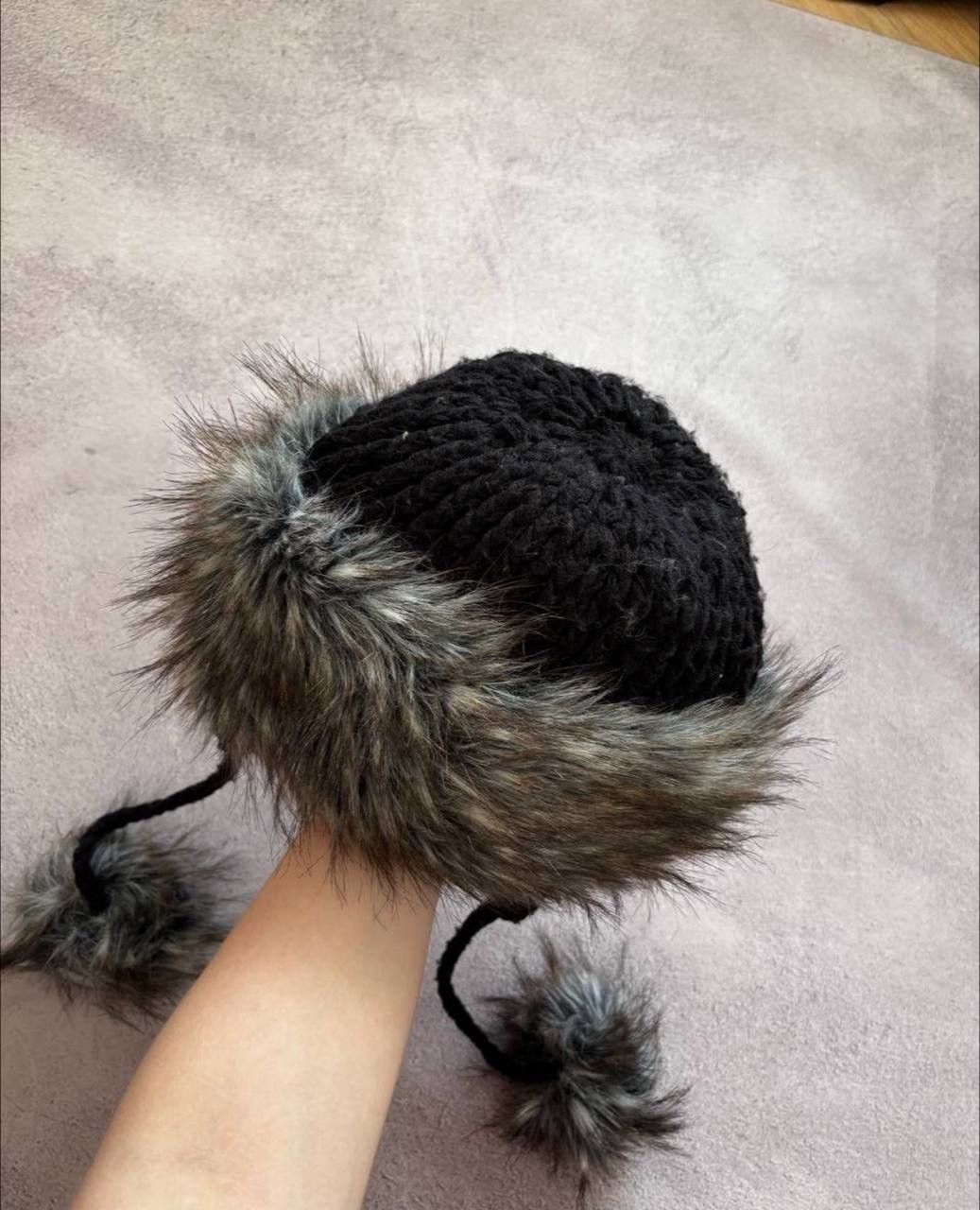 Vintage Ushanka Kanye West style Fur LGG style hat Size ONE SIZE - 5 Thumbnail