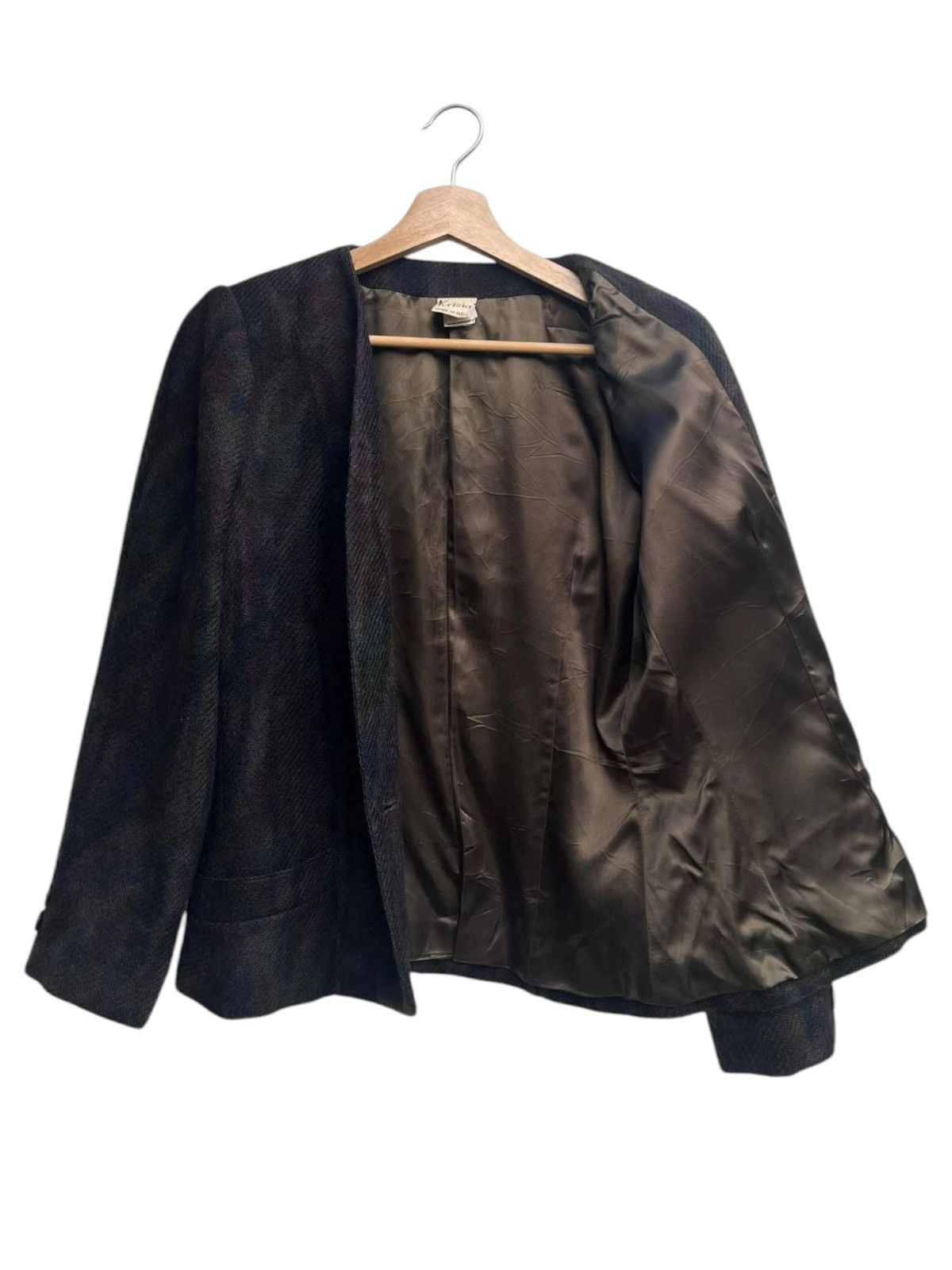 Krizia Vintage Krizia Wool Patterned Jacket Size L / US 10 / IT 46 - 2 Thumbnail