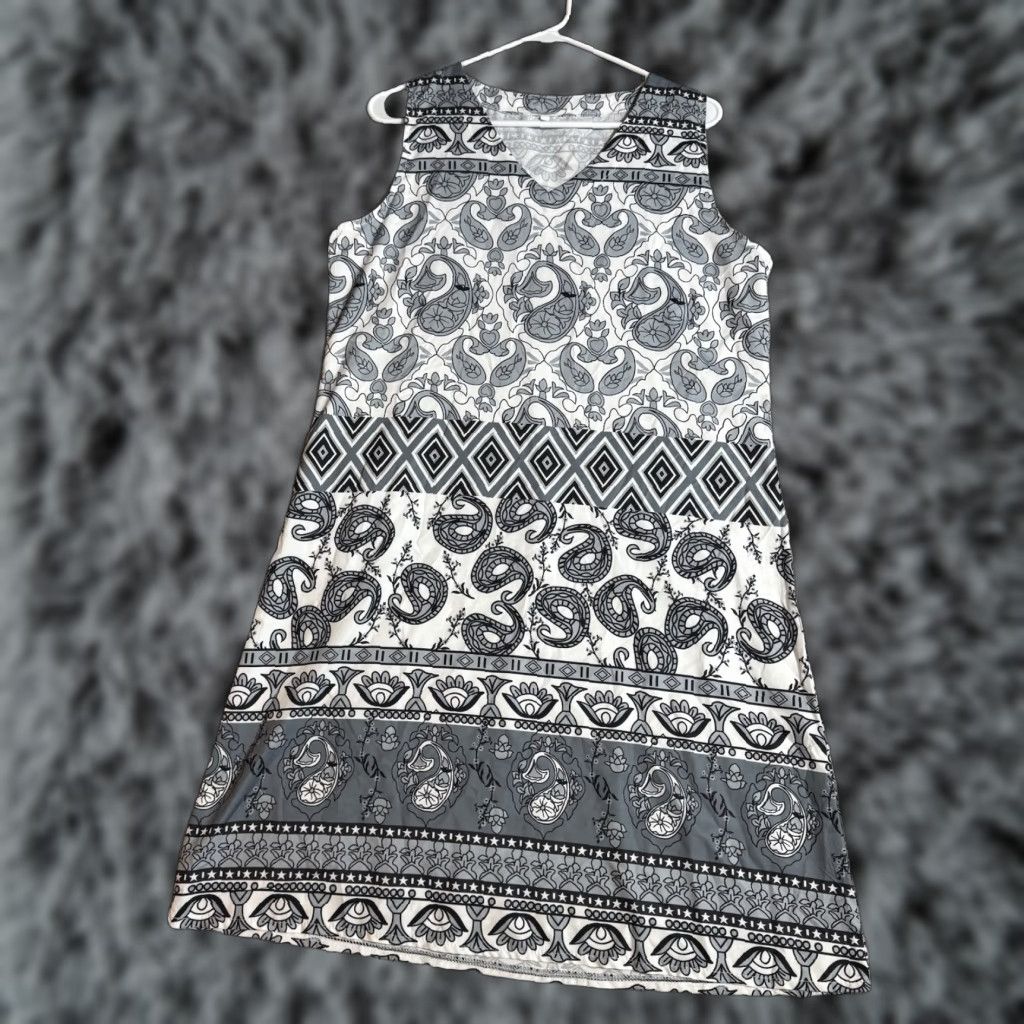 Etro Boho Dress Womens XL Mandala Paisley Floral Flowy Whimsigoth Hippie Retro Shirt/ Dress Size XL / US 12-14 / IT 48-50 - 1 Thumbnail