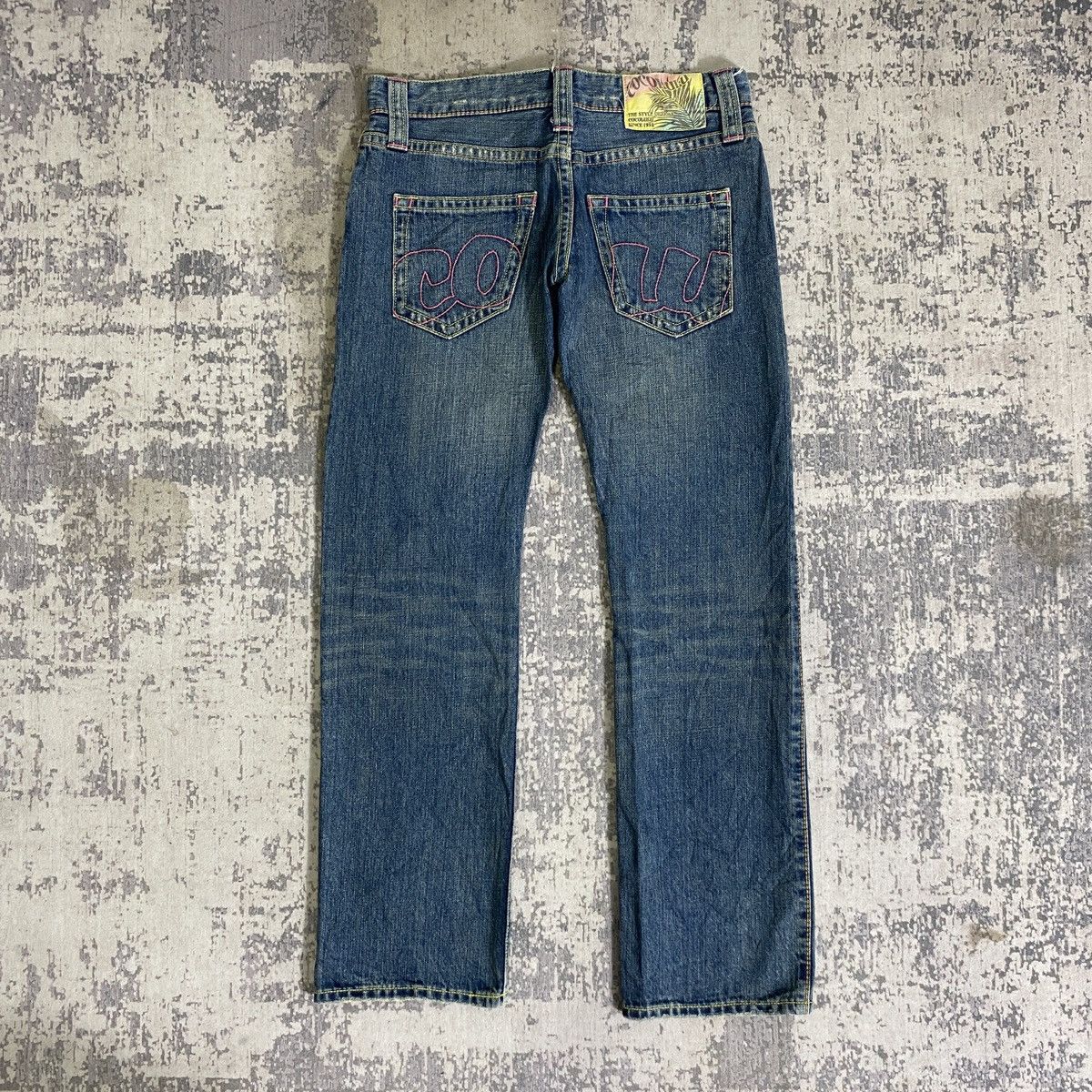 If Six Was Nine × Japanese Brand × Le Grande Bleu (L.G.B.) Vintage Cocolulu Raw Faded Jeans Size 32" / US 10 / IT 46 - 3 Thumbnail