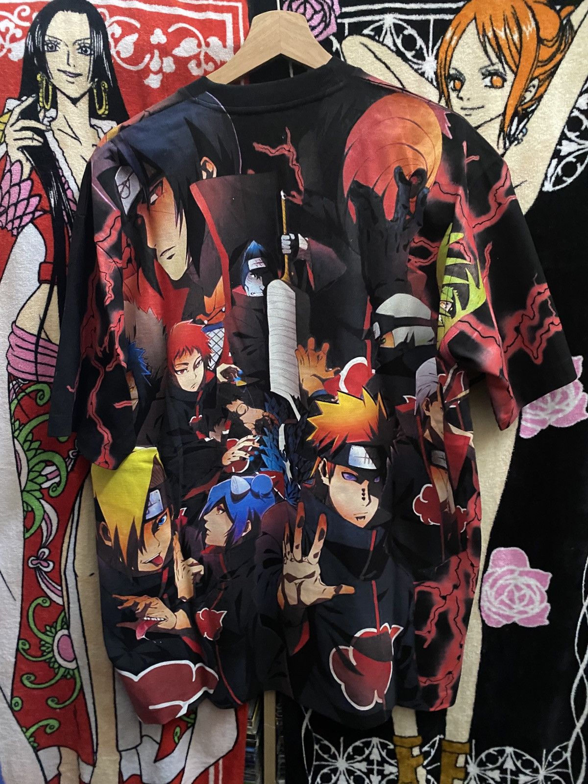 Anime VINTAGE ANIME NARUTO SHIPPUDEN AKATSUKI OVERPRINT Size US XL / EU 56 / 4 - 7 Thumbnail