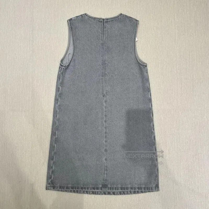 Miu Miu Miu Miu Gray Cotton A-Line Dress . Size S / US 4 / IT 40 - 2 Thumbnail