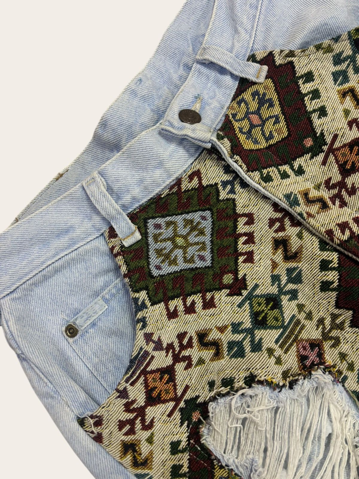 Kapital Kountry Japan Lee Kapital Inspired Patchwork Ripped Jeans Size US 28 / EU 44 - 5 Thumbnail