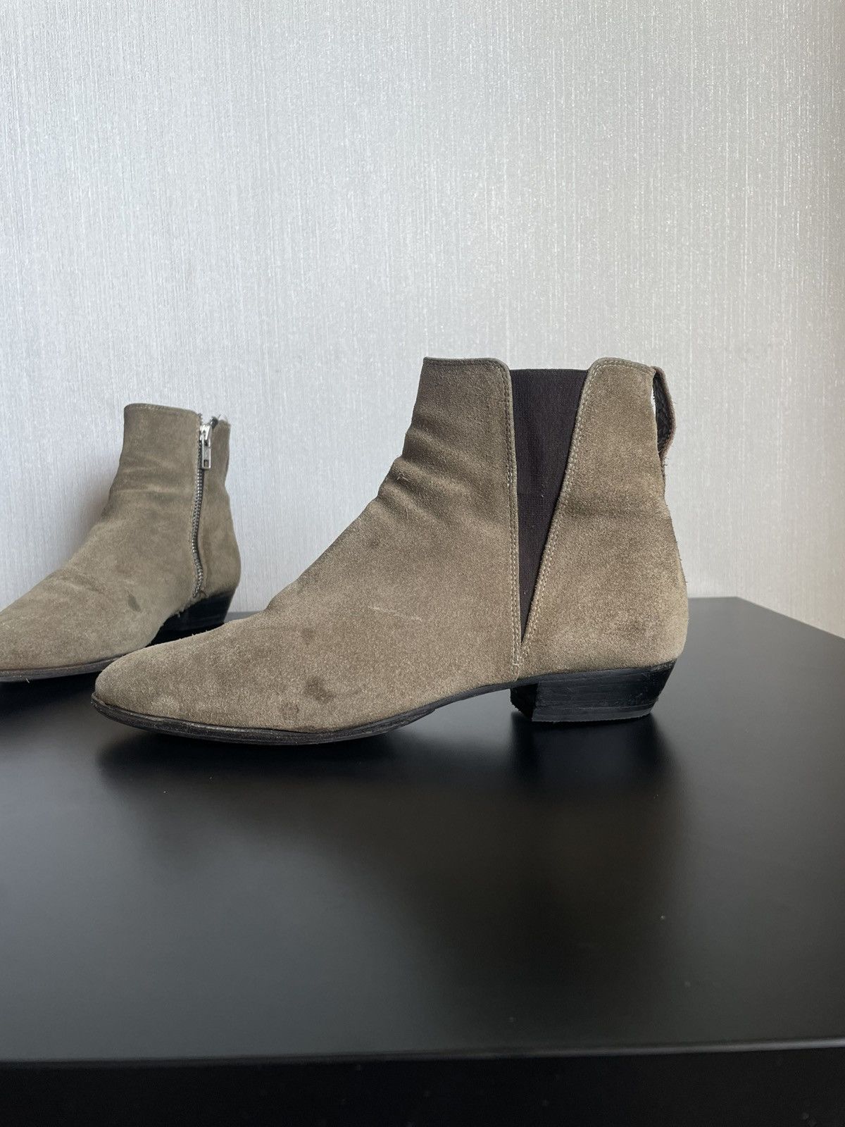 Designer × Isabel Marant × Isabel Marant Etoile Isabel Marant Etoile Lennon Chelsea Zip Boots Suede Sneakers Size US 9 / IT 39 - 9 Thumbnail