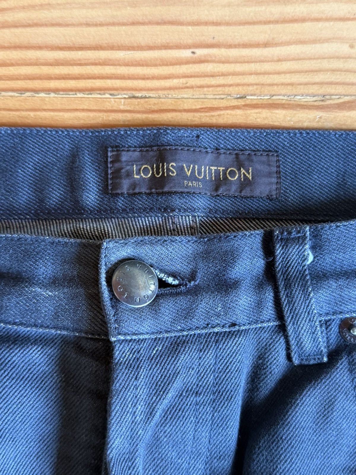 Louis Vuitton Louis Vuitton gray denim biker pants Size US 32 / EU 48 - 3 Thumbnail