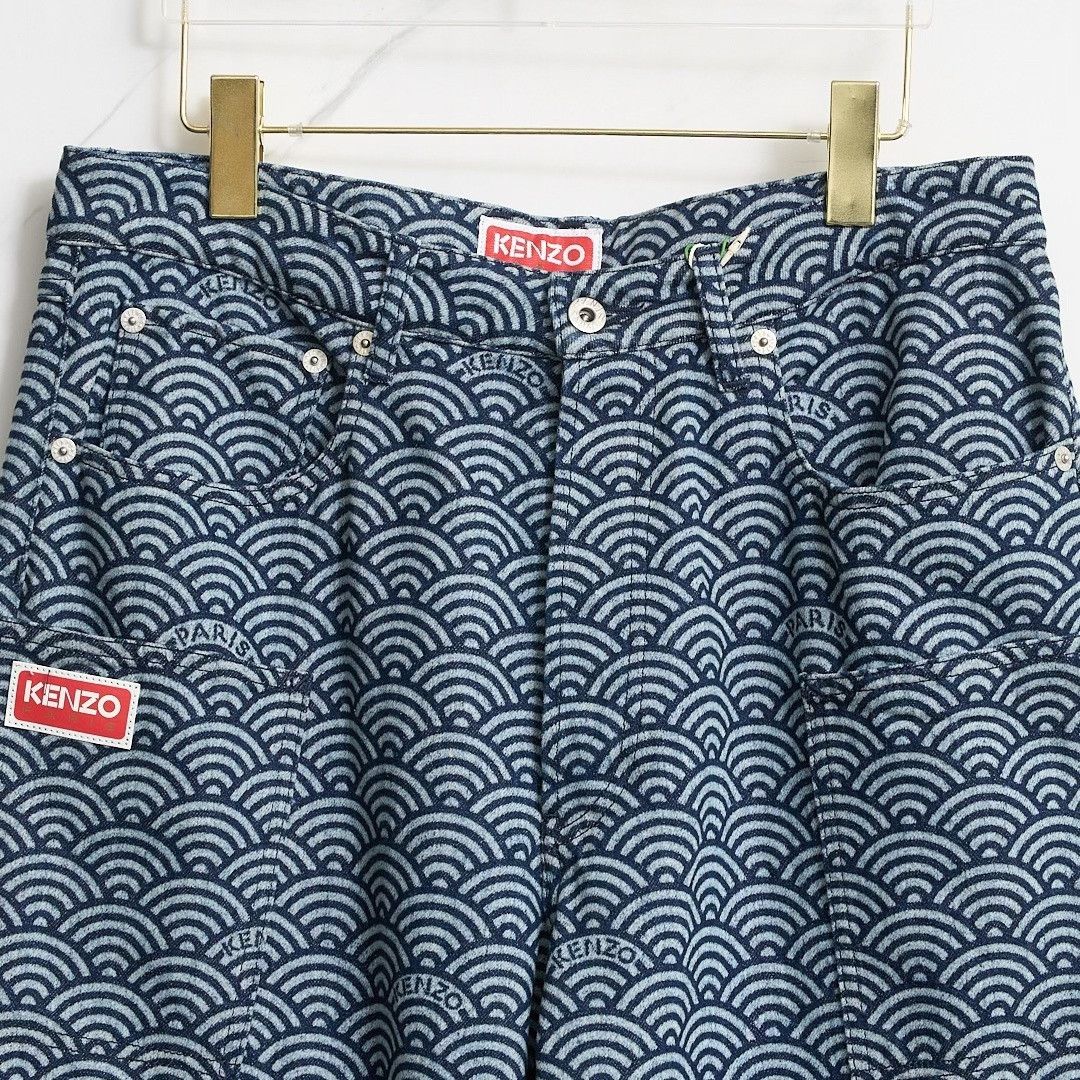 Kenzo Kenzo Men's Ripple Straight Jeans Size US 30 / EU 46 - 4 Thumbnail