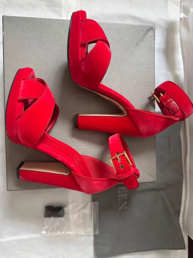 Alexander McQueen Alexander McQueen Sandals Heels。Q9 Size US 6 / IT 36 - 5 Thumbnail