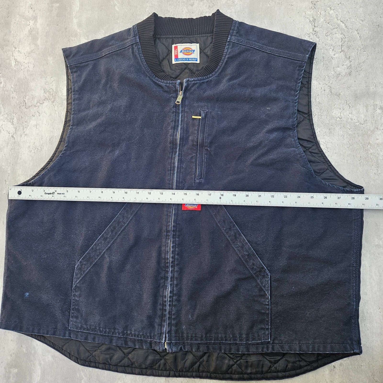 Dickies Dickies Canvas Vest Navy Blue Men's 3X Work Wear Size US XXL / EU 58 / 5 - 5 Thumbnail