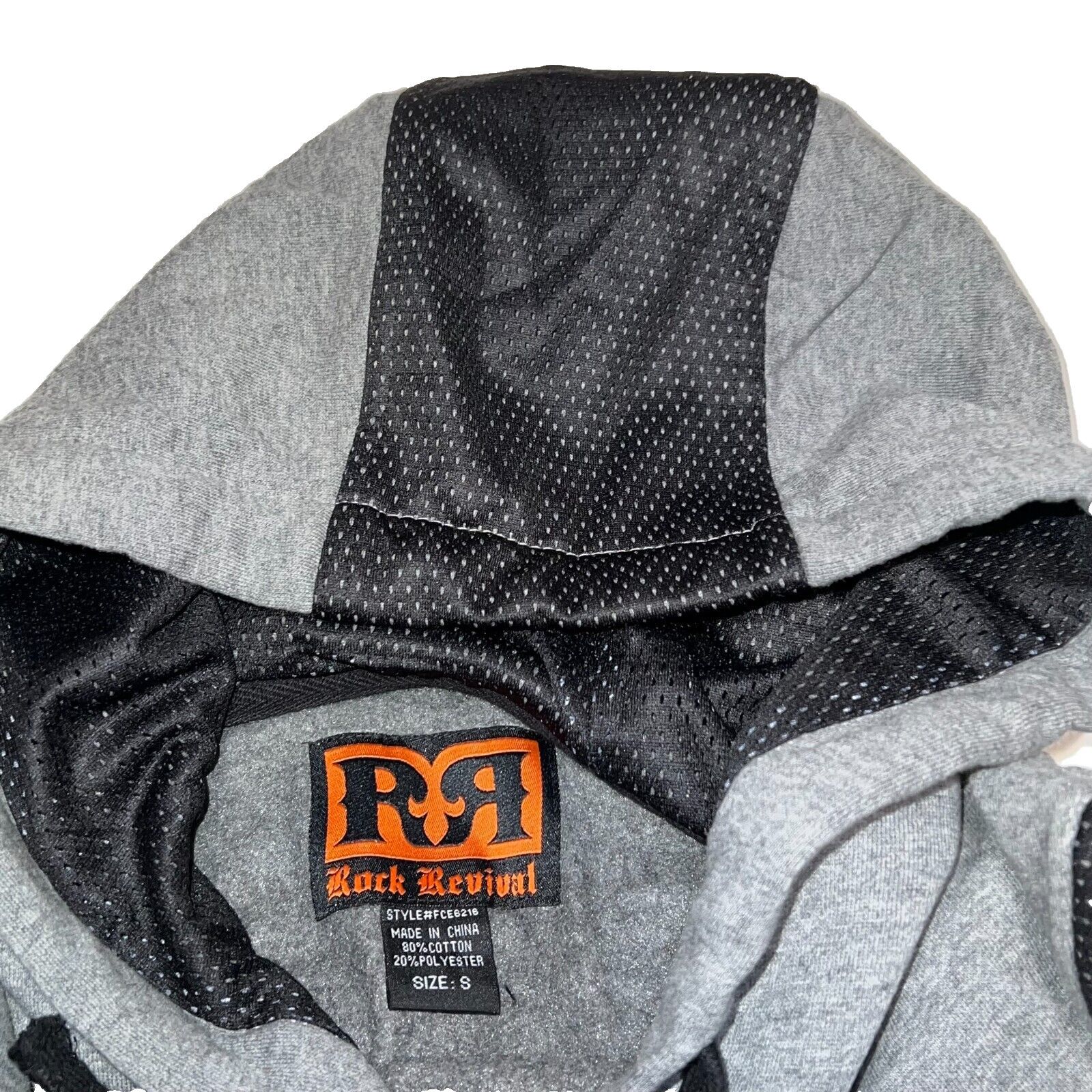 Rock Revival Rock Revival Spellout Hoodie Sweater Grey Men's Size Small Size US S / EU 44-46 / 1 - 3 Thumbnail