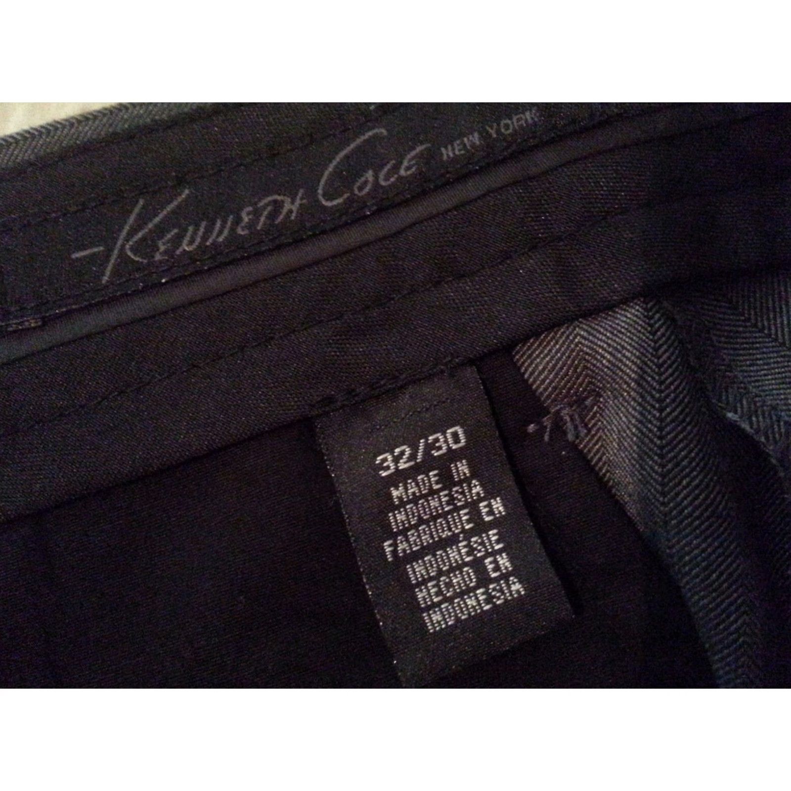 Kenneth Cole Mens Kenneth Cole Wool Dress Pants 32x30 Gray Dress Pants Mens Regular 32 Gray Wool Version? Size US 32 / EU 48 - 5 Thumbnail