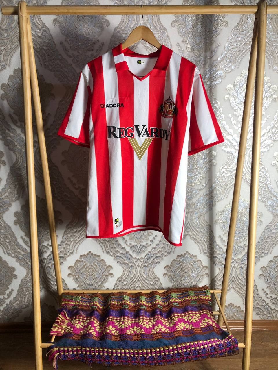 Diadora Vintage DIADORA FC Sunderland England Soccer Jersey Retro Size US M / EU 48-50 / 2 - 1 Thumbnail