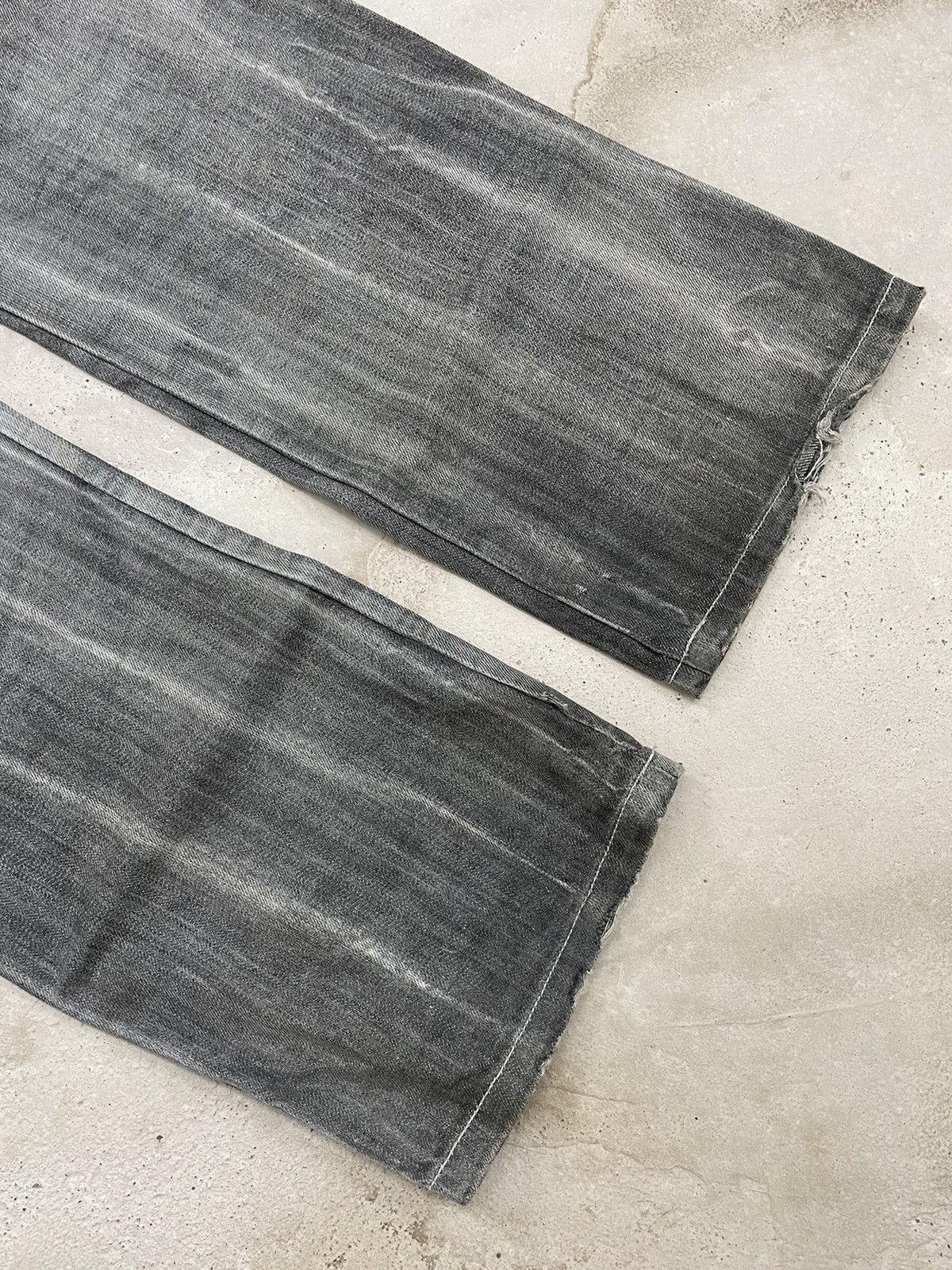 Japanese Brand TR2 Grey Bleach Whisker Semantic Design Denim Size US 30 / EU 46 - 15 Thumbnail