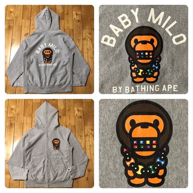 Bape BAPE Milo full zip hoodie a bathing ape NIGO Size US S / EU 44-46 / 1 - 1 Thumbnail