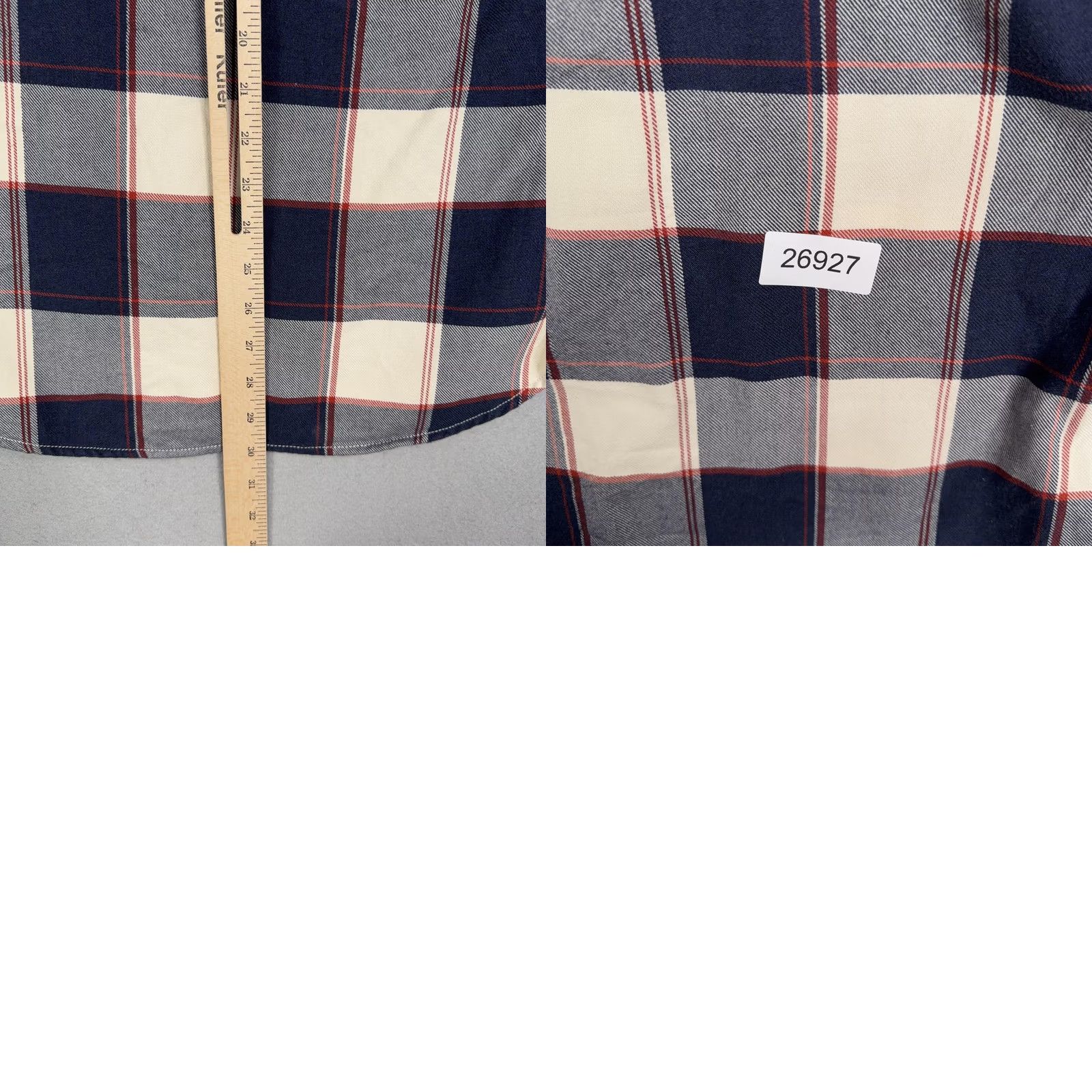 Wallace & Barnes Wallace & Barnes Shirt Mens Medium Blue Plaid Flannel Button Front Casual Shirt Size US M / EU 48-50 / 2 - 8 Thumbnail