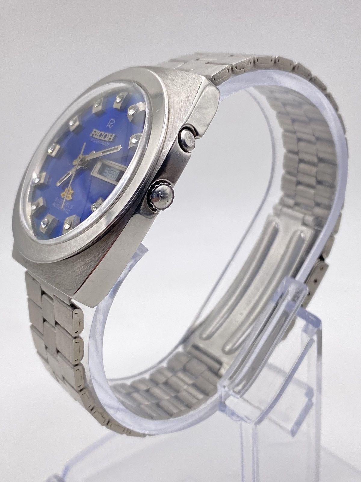 Vintage Vintage Ricoh Automatic Men’s Wristwatch Blue Dial Size 36 - 5 Thumbnail