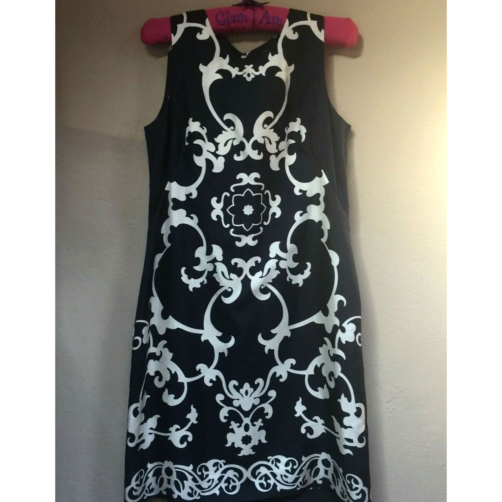 Banana Republic Banana Republic Womens Sleeveless Shift Dress Black Silk Keyhole Back Zip Size 10 Size L / US 10 / IT 46 - 2 Thumbnail