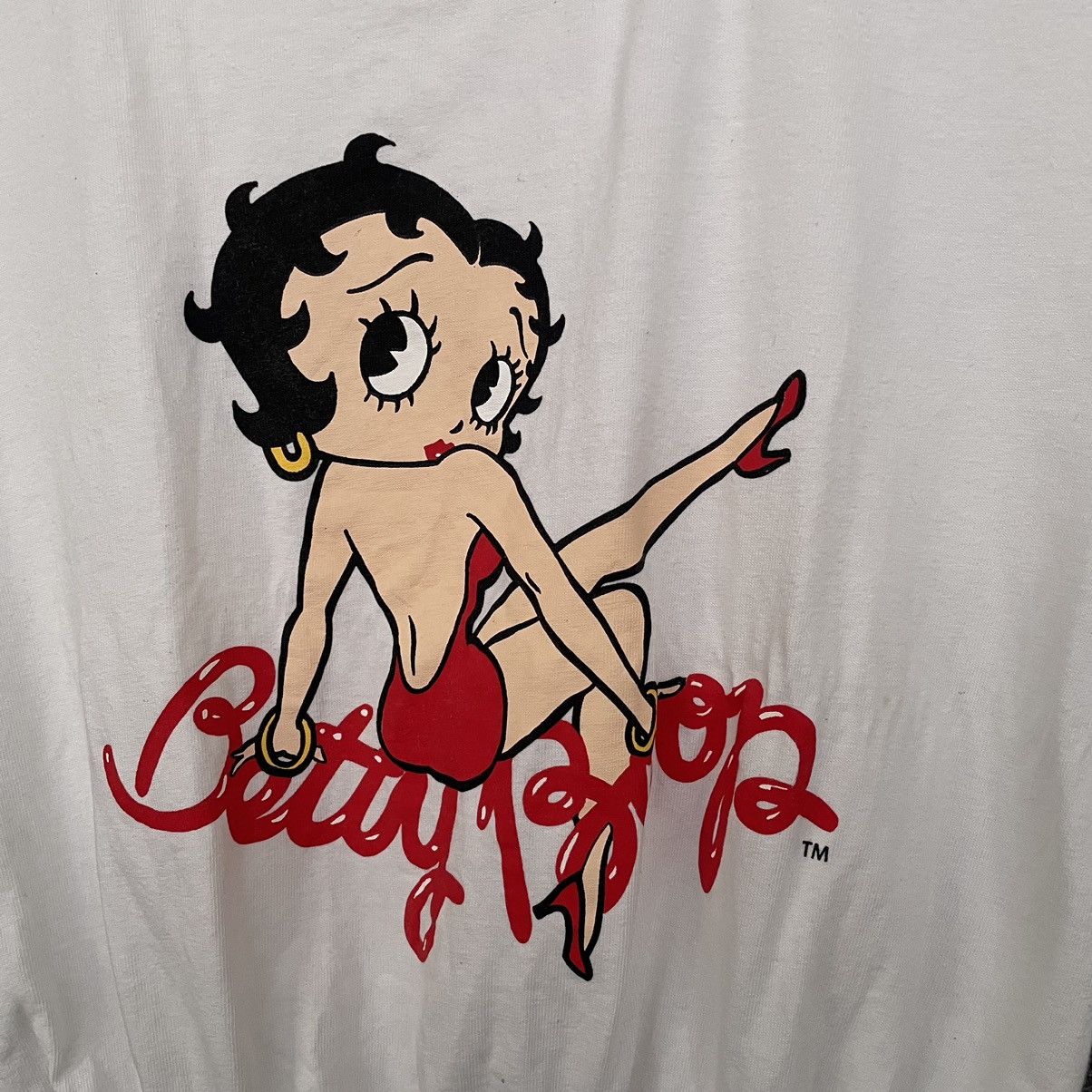 Cartoon Network × Vintage Vintage Betty Boop Sexy Cartoon Cropped Boxy T Shirt Size S / US 4 / IT 40 - 2 Thumbnail