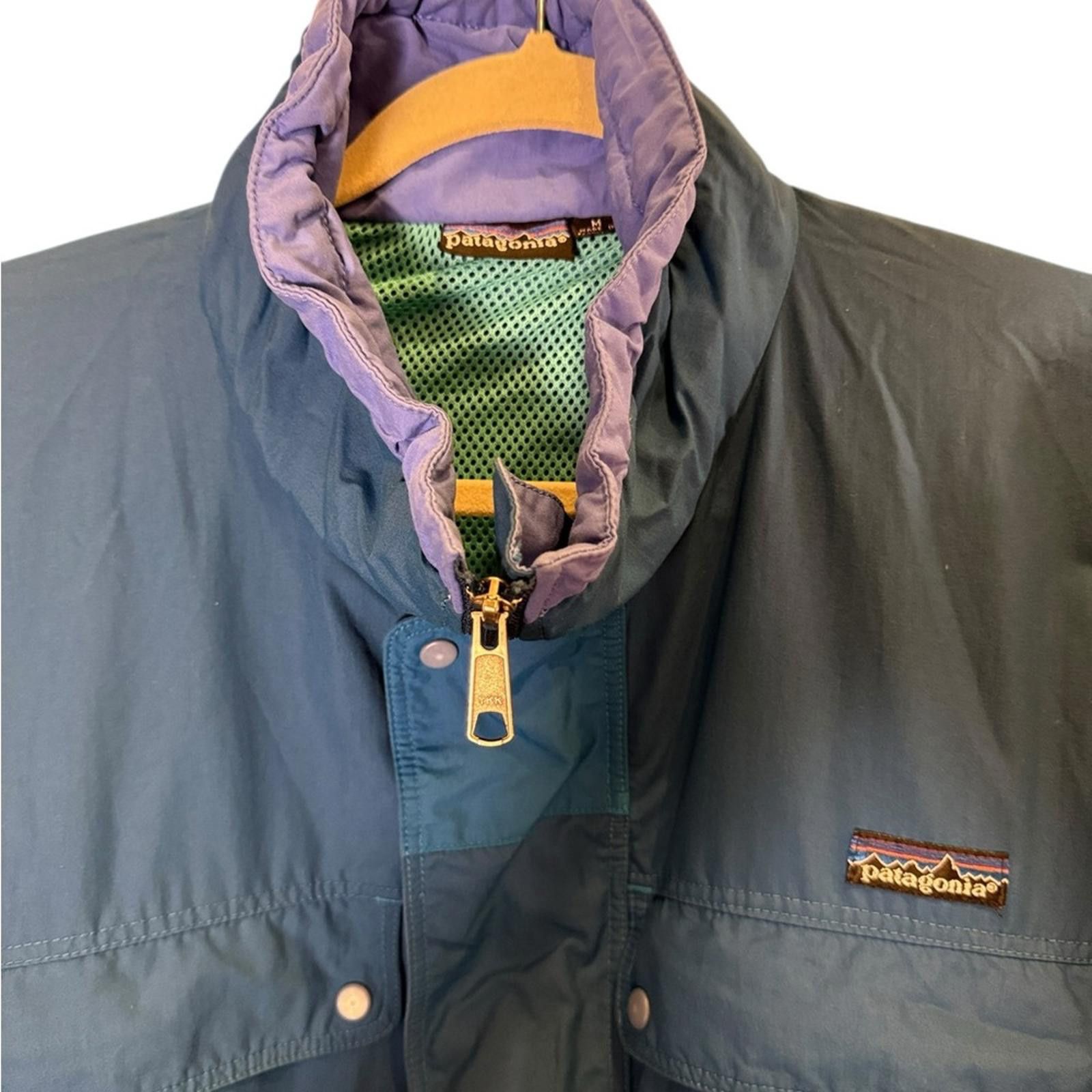 Patagonia Patagonia Vintage Deep Blue Pullover Windbreaker Size US M / EU 48-50 / 2 - 2 Thumbnail
