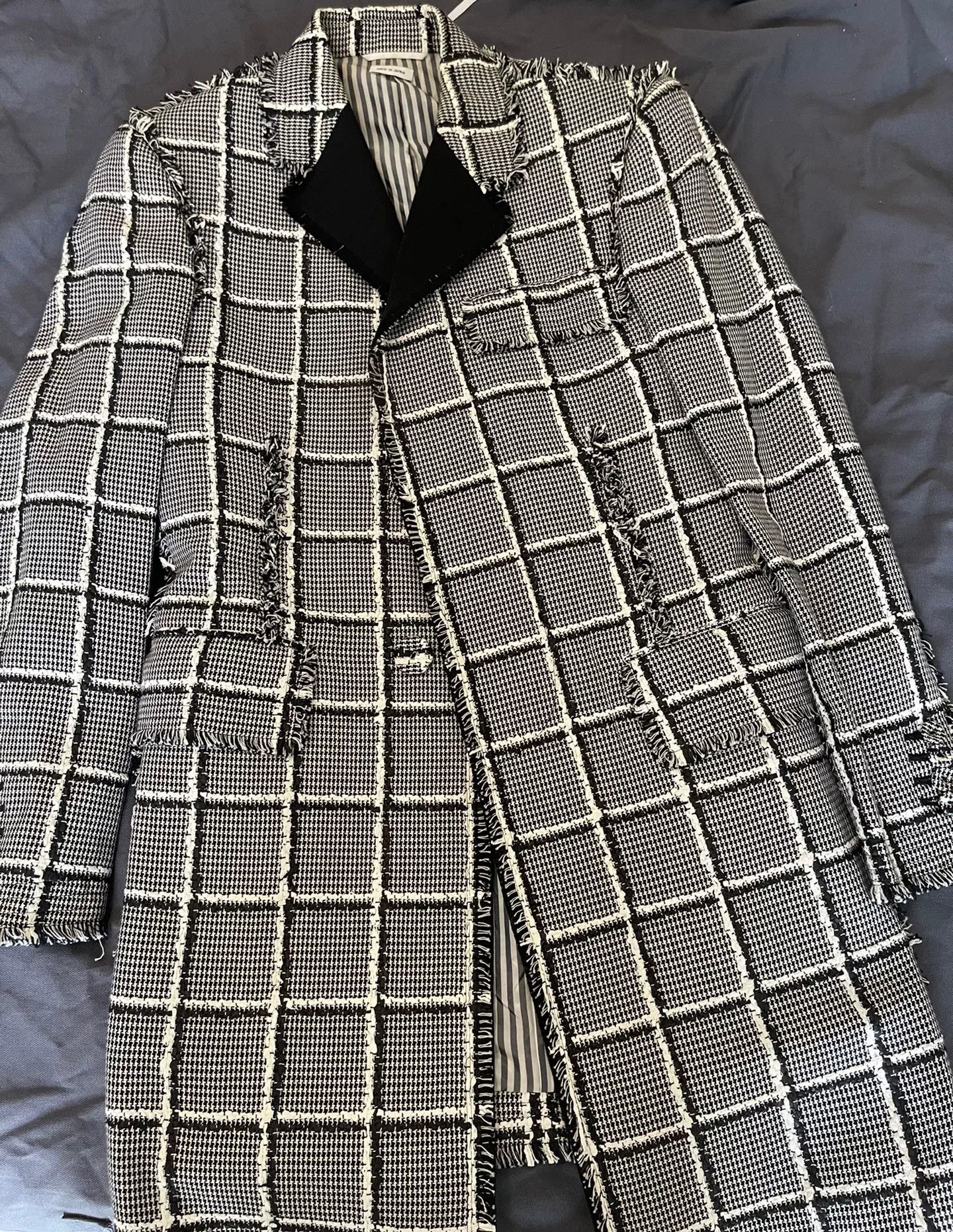Thom Browne thom browne fringed oversized coat Size US M / EU 48-50 / 2 - 1 Thumbnail