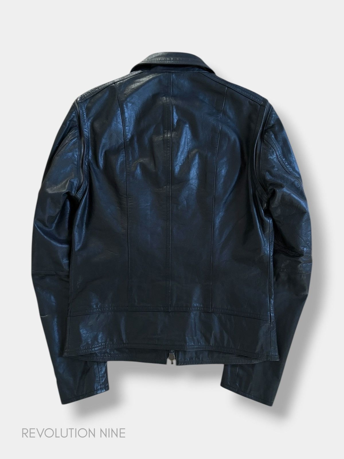 Shellac Shellac detachable sleeves black leather jacket Size US S / EU 44-46 / 1 - 4 Thumbnail