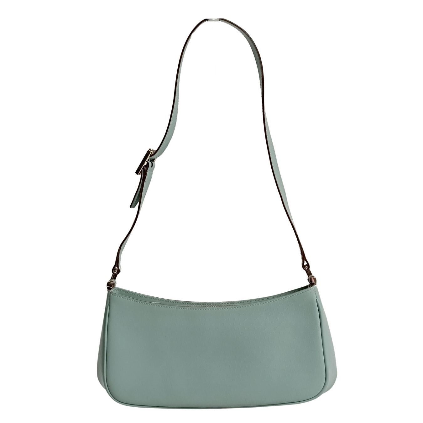 image of Gucci Gucci Gucci Baguette Shoulder Bag In Powder Blue GG Leather, Women's