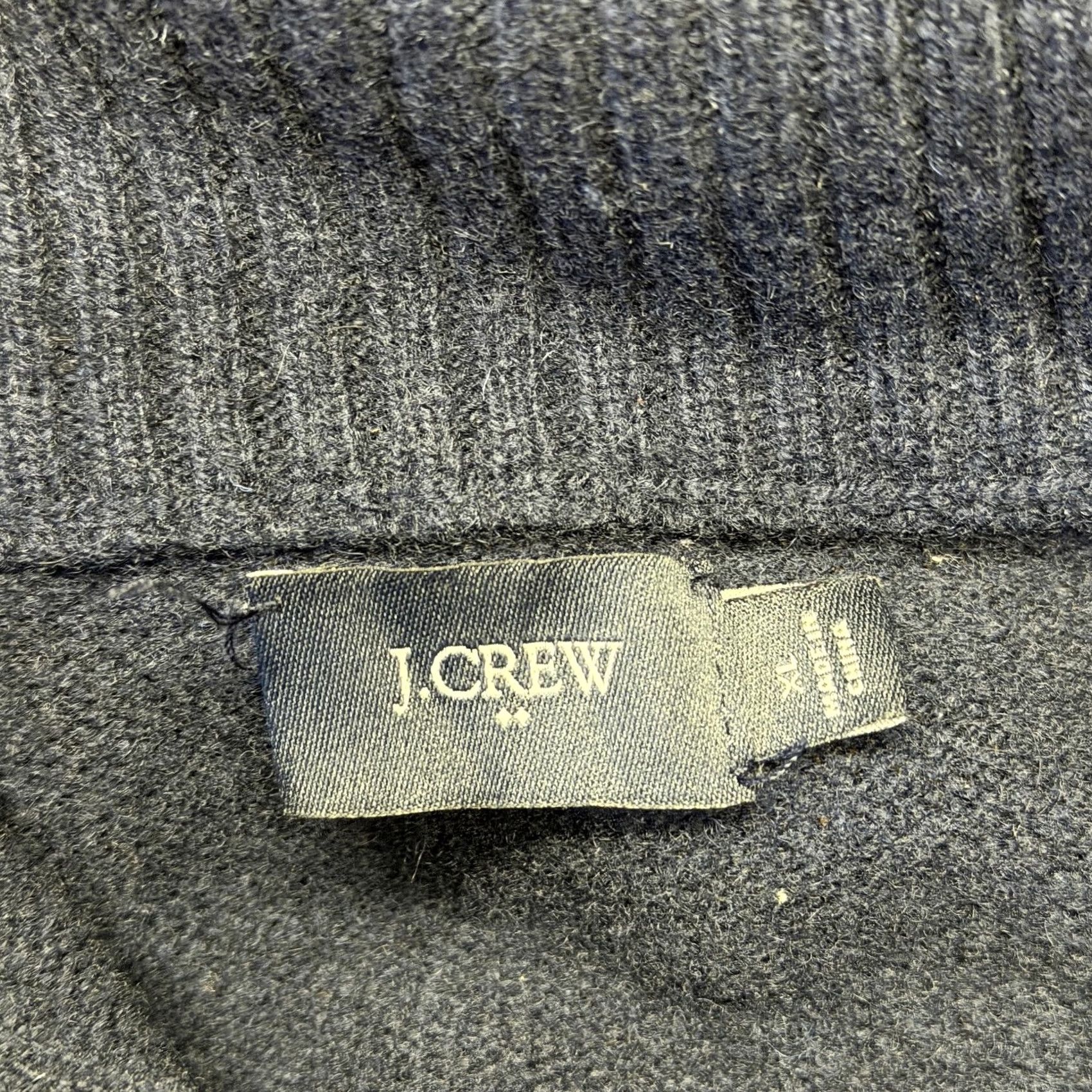J.Crew VINTAGE J.CREW Sweater Mens XL Blue Lambswool Half Zip Mock Neck Pullover Warm Knit Size US XL / EU 56 / 4 - 7 Thumbnail