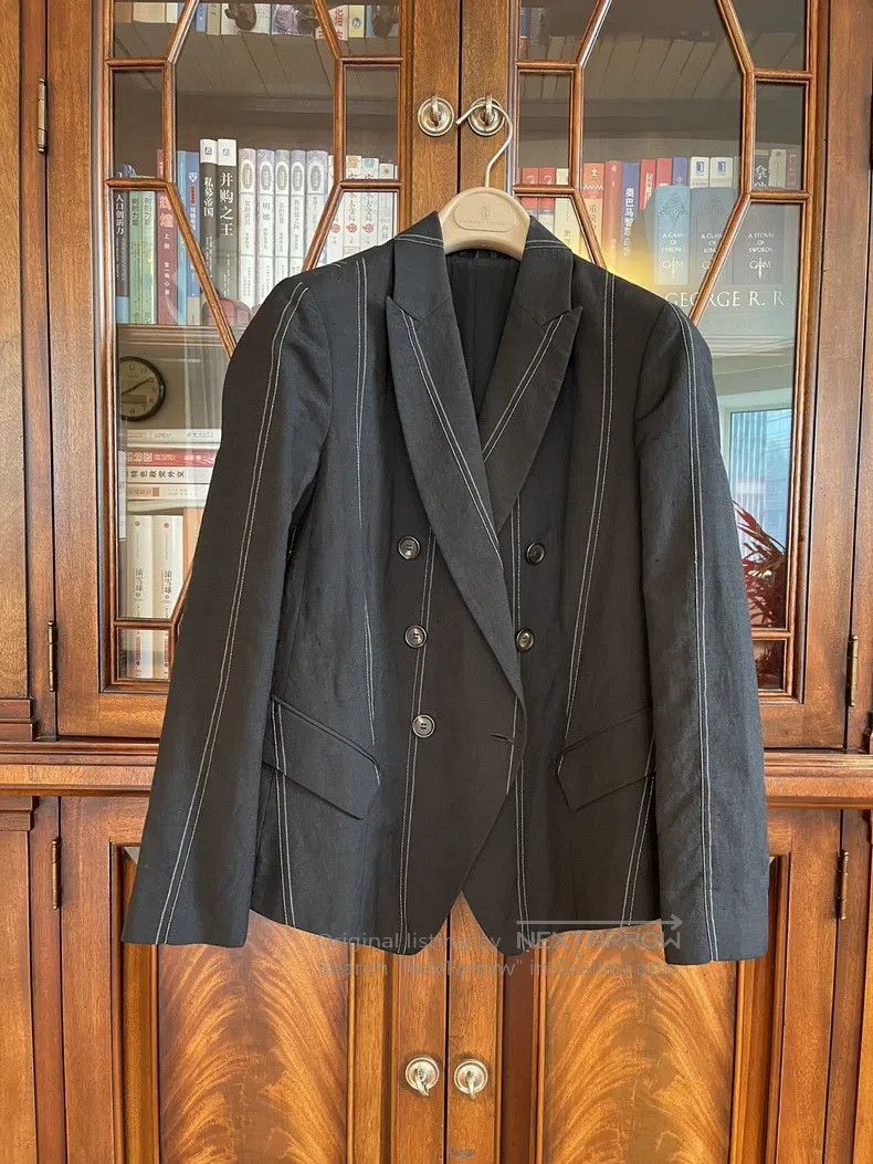 Brunello Cucinelli Brunello Cucinelli Beaded Suit Jacket Short Top Size XS / US 0-2 / IT 36-38 - 1 Thumbnail