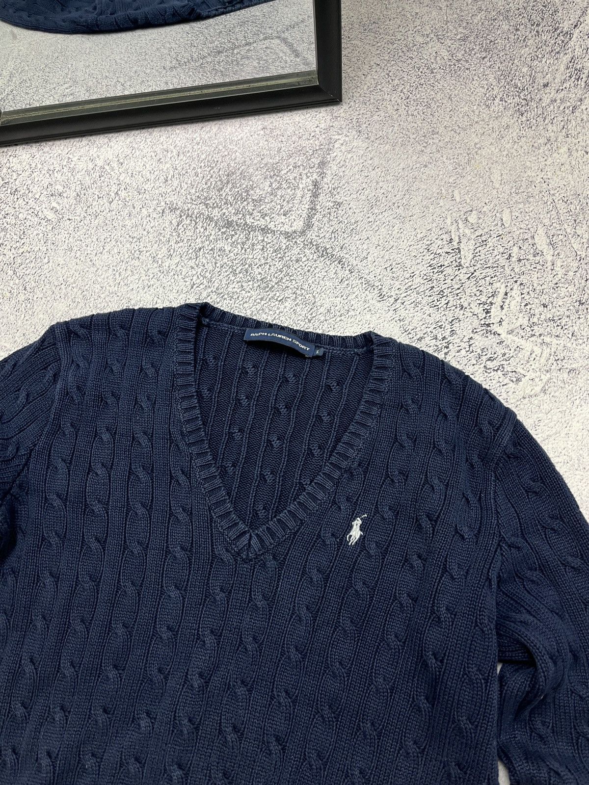 Polo Ralph Lauren × Ralph Lauren Polo Ralph Lauren Cable Knit Preppy Style Sweater Luxury Size US S / EU 44-46 / 1 - 5 Thumbnail