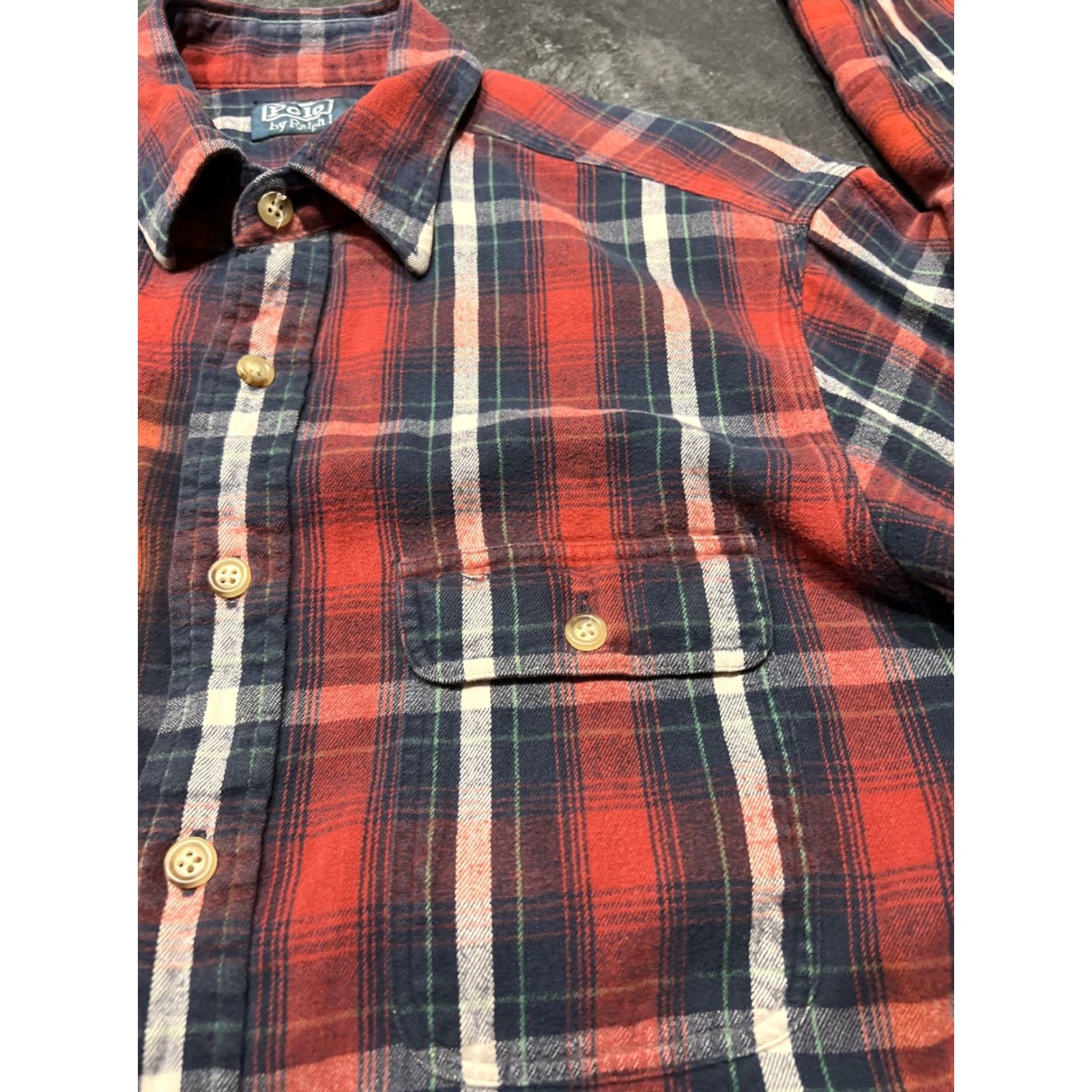 Polo Ralph Lauren Polo Ralph Lauren Mens Red Blue Plaid Flannel Shirt Adult Medium Long Sleeve Classic Casual Button-Up Size US M / EU 48-50 / 2 - 3 Thumbnail