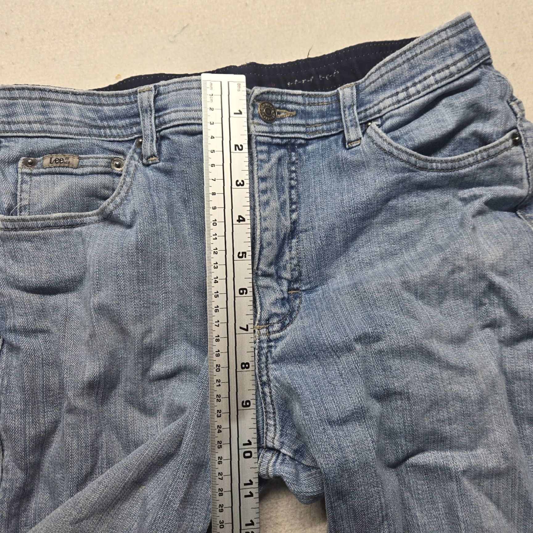 Lee Lee Jeans Women's Boot Cut Denim Pants Medium Wash Stretch Comfort Waist Size 12 Size 34" / US 12 / IT 48 - 6 Thumbnail