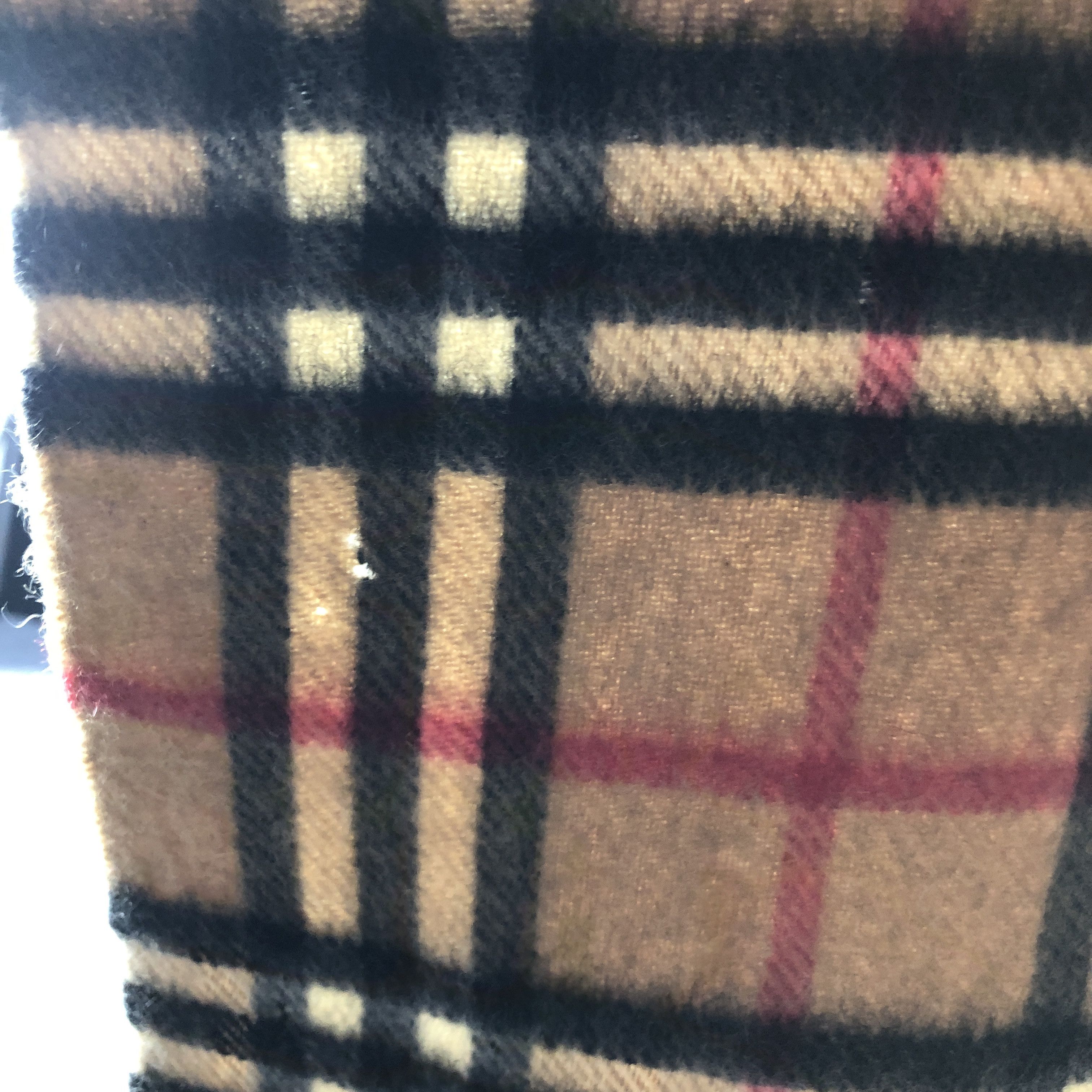 Burberry Burberrys Nova Check Tan Cashmere Scarf Muffler V2615 Size ONE SIZE - 16 Thumbnail